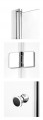 Roltechnik New Trendy Superia 80x80 cm szögletes zuhanykabin, forgatható rendszerű harmonika ajt