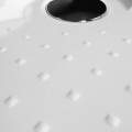 Roltechnik Macao-M 100x100x3 cm szögletes, lapos, öntött márvány zuhanytálca